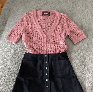 Rose crochet cardigan